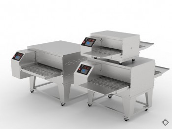 Конвейерная печь для пиццы ПЭК-800 с дверцей (модуль для установки в 2 яруса) 