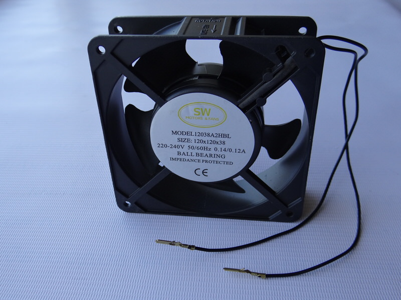 Вентилятор осевой YZ 120*38 BL, (220V, 20W,)