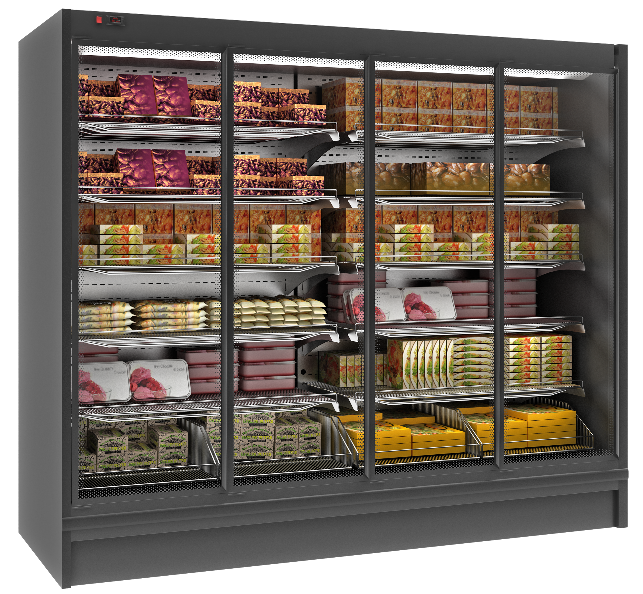 Пристенные морозильные стеллажи POLAIR GELO
