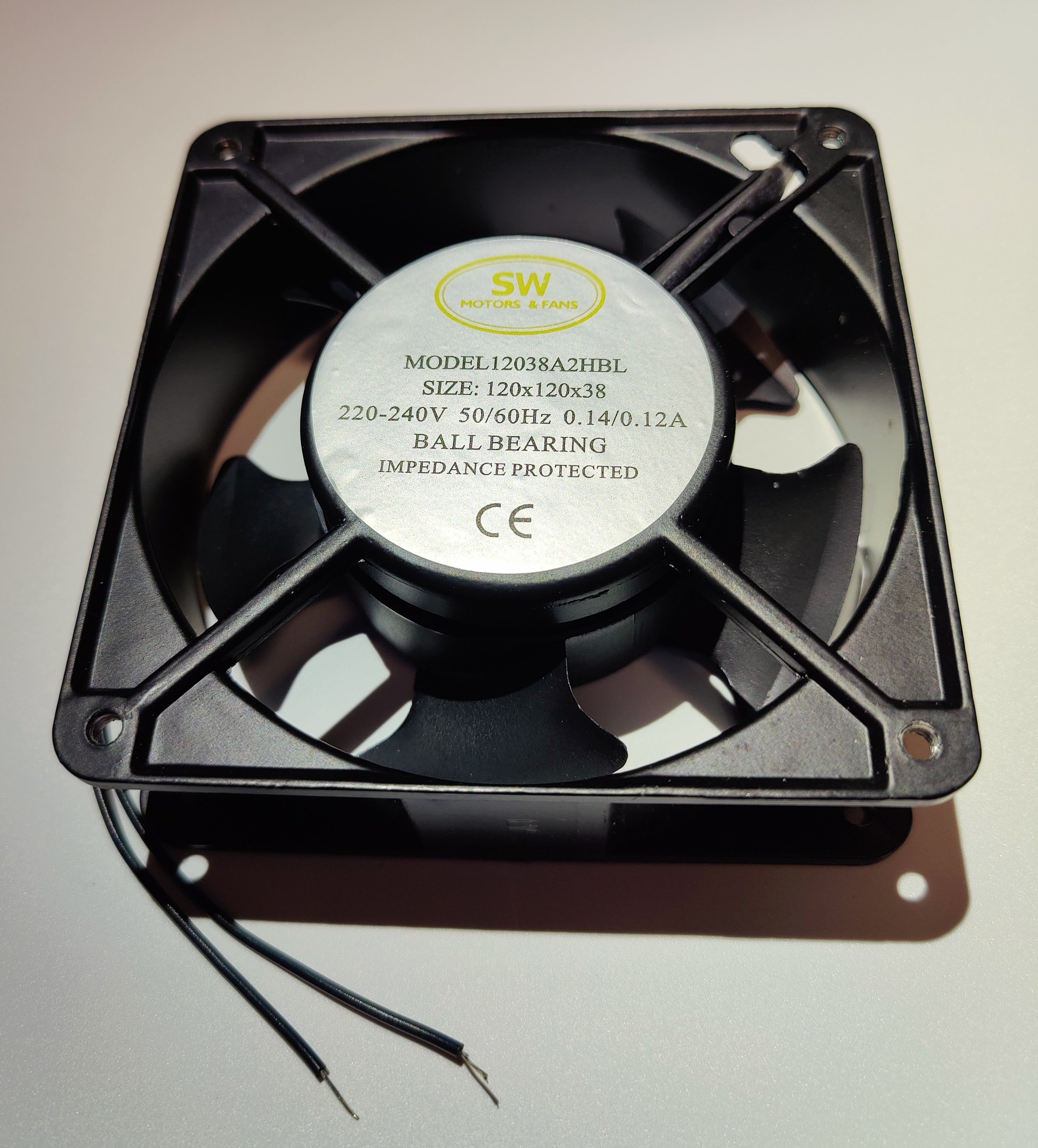 Вентилятор осевой YZ 120*120*38 BL 220V, 20W (ПКА, КИП, КПЭМ) код 120000069331, 120000060429