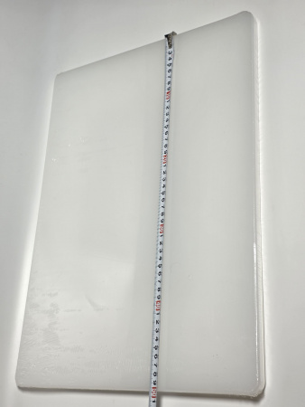 Доска разделочная 500x350x18мм VIATTO код SZ5035white пластиковая профессиональная (для молочных продуктов и хлеба) цвет белый
