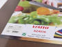 Доска разделочная 400x300x12мм VIATTO код SZ4030brown пластиковая профессиональная (для колбас и вареного мяса) цвет коричневый