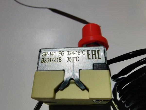 Термоограничитель SP141FG 320*C TECASA (защитный) код 120000006819