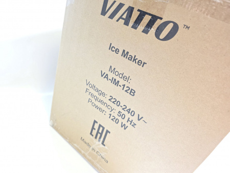 Льдогенератор Viatto VA-IM-12B (12кг/сутки) тип льда пальчиковый, охлаждения воздушное