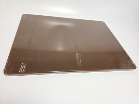 Доска разделочная 400x300x12мм VIATTO код SZ4030brown пластиковая профессиональная (для колбас и вареного мяса) цвет коричневый