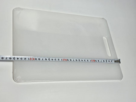 Доска разделочная 350x250x8мм VIATTO код SZ3525white пластиковая профессиональная (для молочных продуктов и хлеба) цвет белый