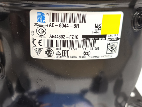 Компрессор Tecumseh AE4460Z-FZ1С (R404A)1709Вт MBP/HBP код AE-8044-BR