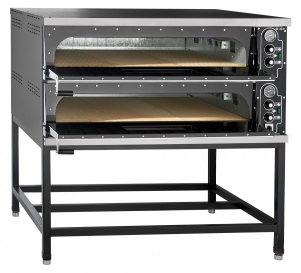 Печь электрическая для пиццы ПЭП-6х2 (двухярусная на подставке) 