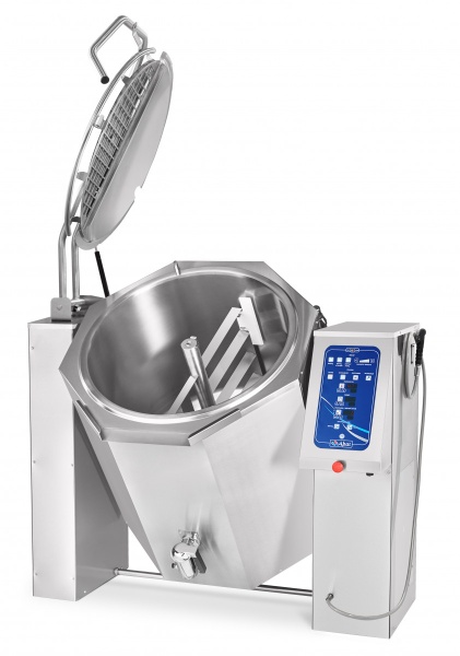 Котел пищеварочный КПЭМ-350-ОМ2 со сливным краном 