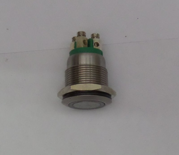 Переключатель светодиодный (зеленый) LANGIR (LED switch L19M-F-N-S-R-G 6V + кольцо O-ring)10408120