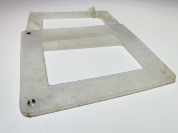 Прокладка лампы освещения 97х82 мм тв. 45 ед. силикон. ШорА св.-серая