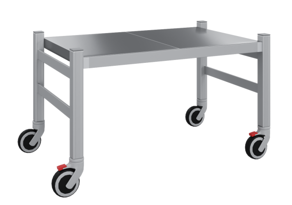 Подтоварник LOAD.ME.EXTRA INOX, В350, Г400 на колёсах