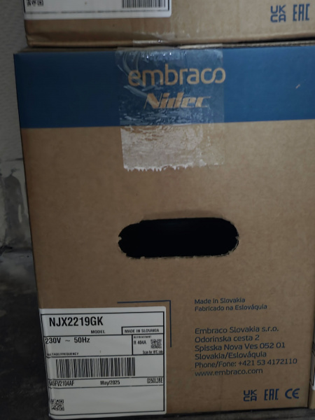Компрессор NJX2219GK R404A Embraco 1109Вт LBP код 945FV2104AF
