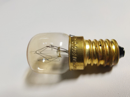 Лампа для печей Е14-220 V-25W код 12000060475 выдерживает 300*градусов