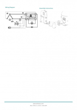 Компрессор NTU6240GKV Embraco R404A 2426Вт MBP код 925FA6004AF