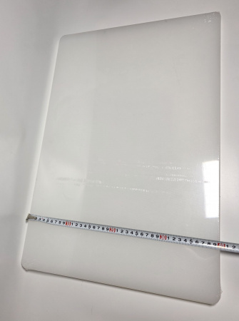 Доска разделочная 600x400x18мм VIATTO код SZ6040white пластиковая профессиональная (для молочных продуктов и хлеба) цвет белый