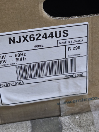 Компрессор NJX6244US Embraco R290 2737 Вт MBP код 887BS2101AA
