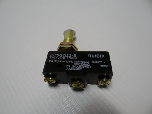 Микропереключатель 3С15АON-(ON)d12ролSF-6043 (заказ1728)