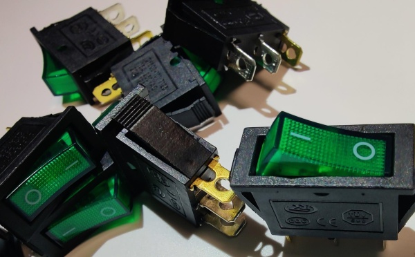 Переключатель SС 791, 3с 220V, 15A  зеленый (16463/210917/0015163)