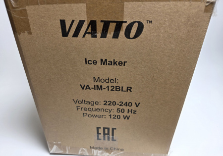 Льдогенератор Viatto VA-IM-12BLR (12кг/сут) тип льда пальчиковый, охлаждения воздушное