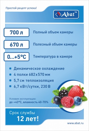 Шкаф холодильный среднетемпературный ШХс-0,7-02 краш. 