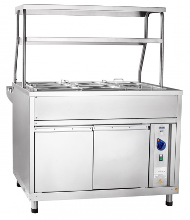 Мармит ЭМК-70КМ с подогреваемыми полками 