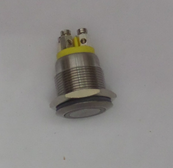 Переключатель светодиодный (оранжевый) LANGIR Китай (LED switch L19M-F-N-S-R-O 6V + кольцо O-ring), шт