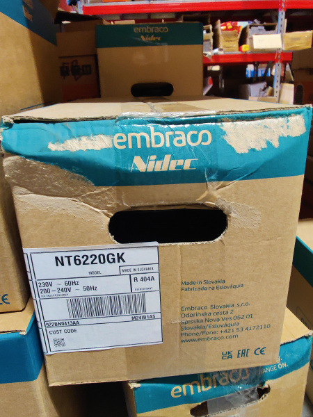 Компрессор NT6220GK R404A 1215Вт Embraco код 922BN0413AA MBP