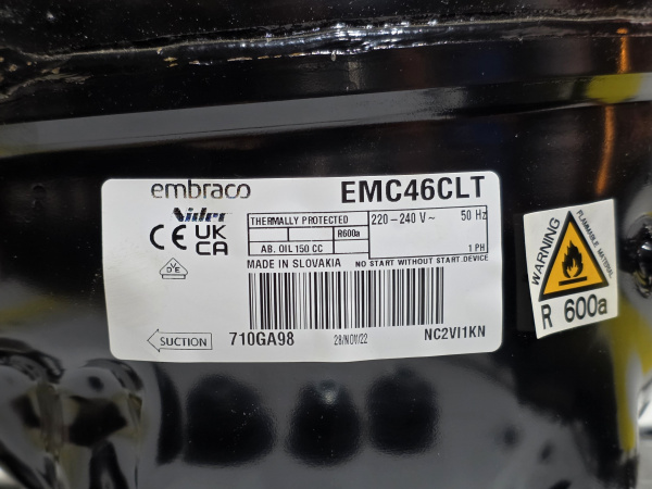 Компрессор EMC46CLT R600 Embraco 131Вт LBP код 710GA9854AJ