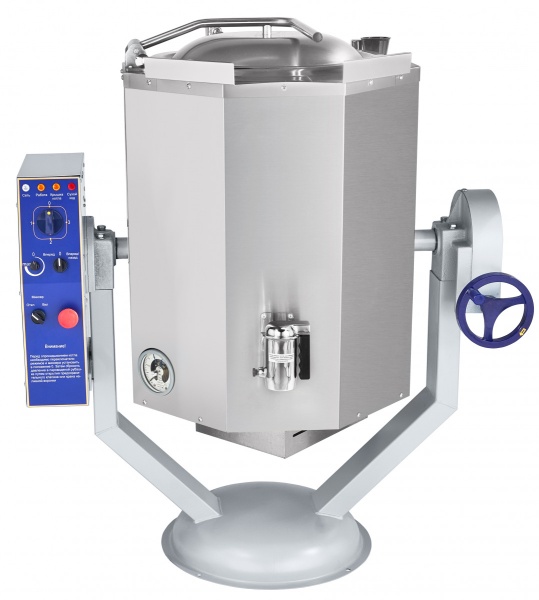 Котел пищеварочный КПЭМ-60-ОМР со сливным краном 