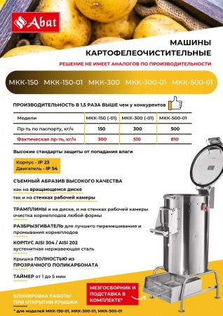 Машина картофелеочистительная МКК-150 