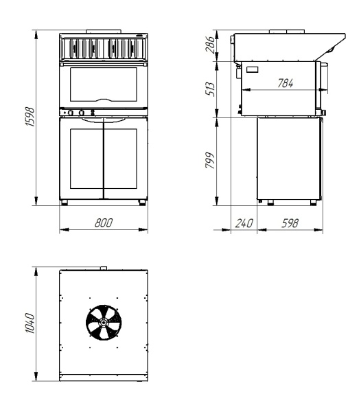 Зонт вытяжной ЗВВ-4-6/4 