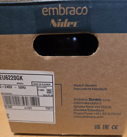 Компрессор NEU 6220GK R404a Embraco 1382Вт MBP код 959TA5190AF