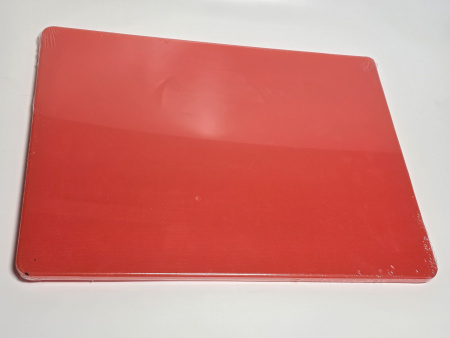 Доска разделочная 400x300x12мм VIATTO код SZ4030red пластиковая профессиональная (для сырого мяса) цвет красный
