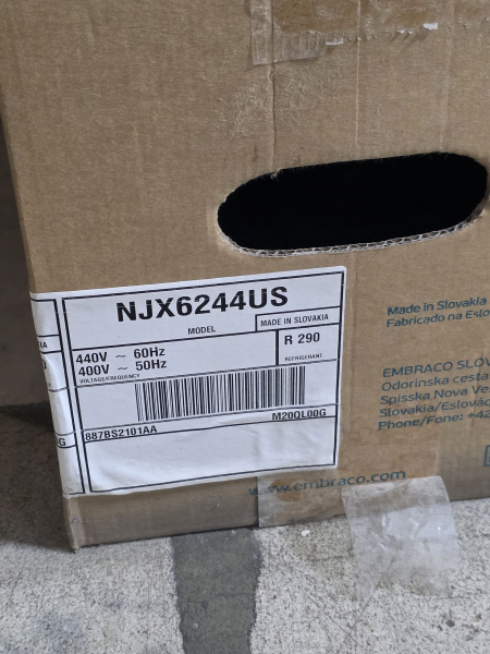Компрессор NJX6244US Embraco R290 2737 Вт MBP код 887BS2101AA