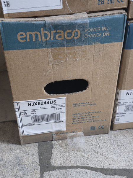 Компрессор NJX6244US Embraco R290 2737 Вт MBP код 887BS2101AA