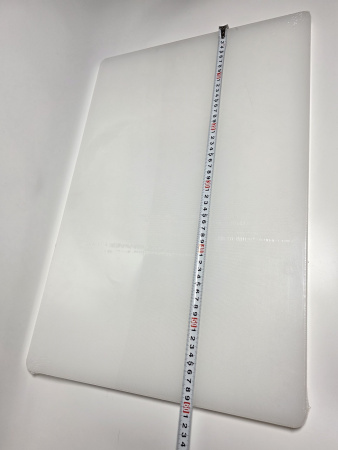 Доска разделочная 600x400x18мм VIATTO код SZ6040white пластиковая профессиональная (для молочных продуктов и хлеба) цвет белый